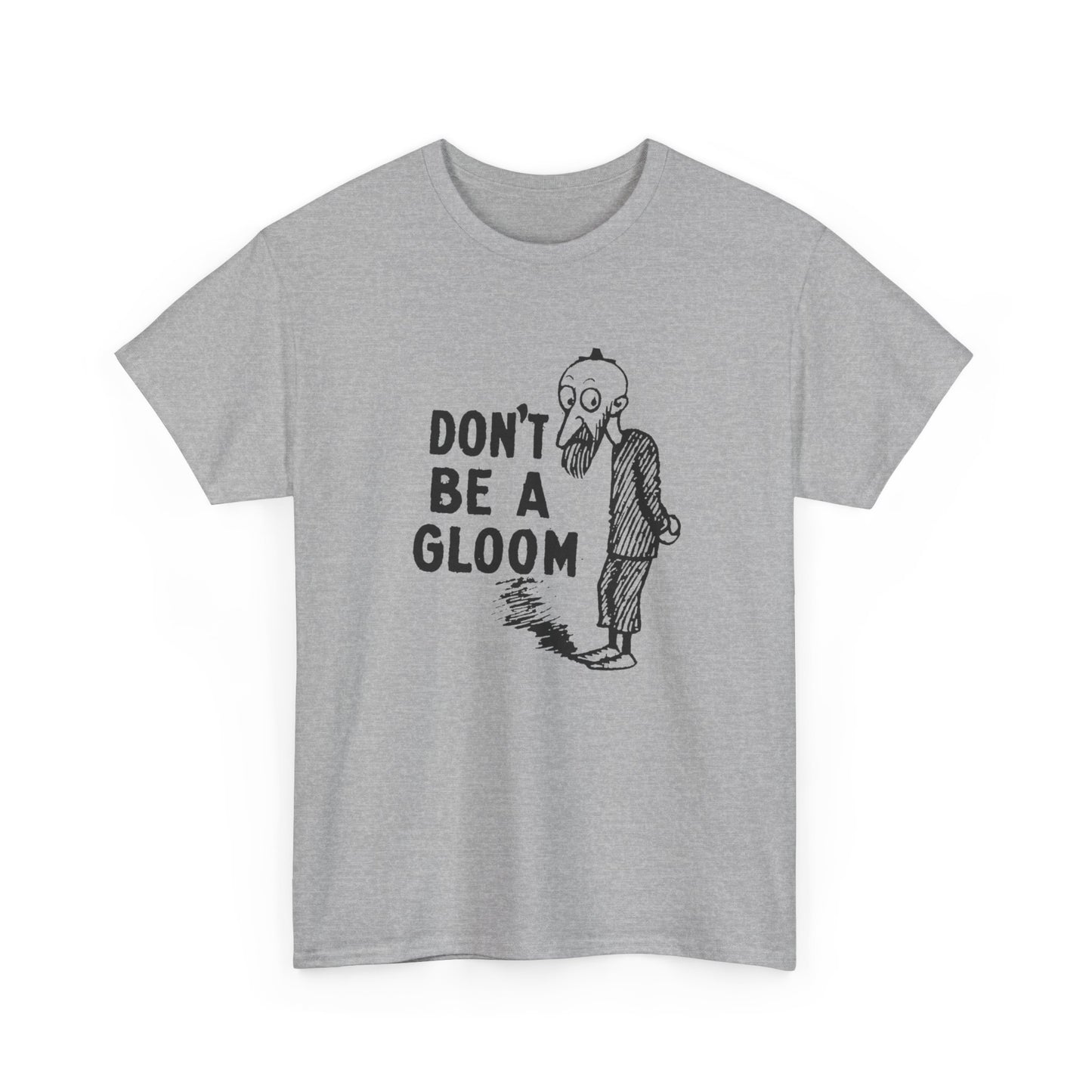 don't be a gloom vintage reproduction of a tokio cigarette pin by t.e powers gloom and joy unisex cotton tee
