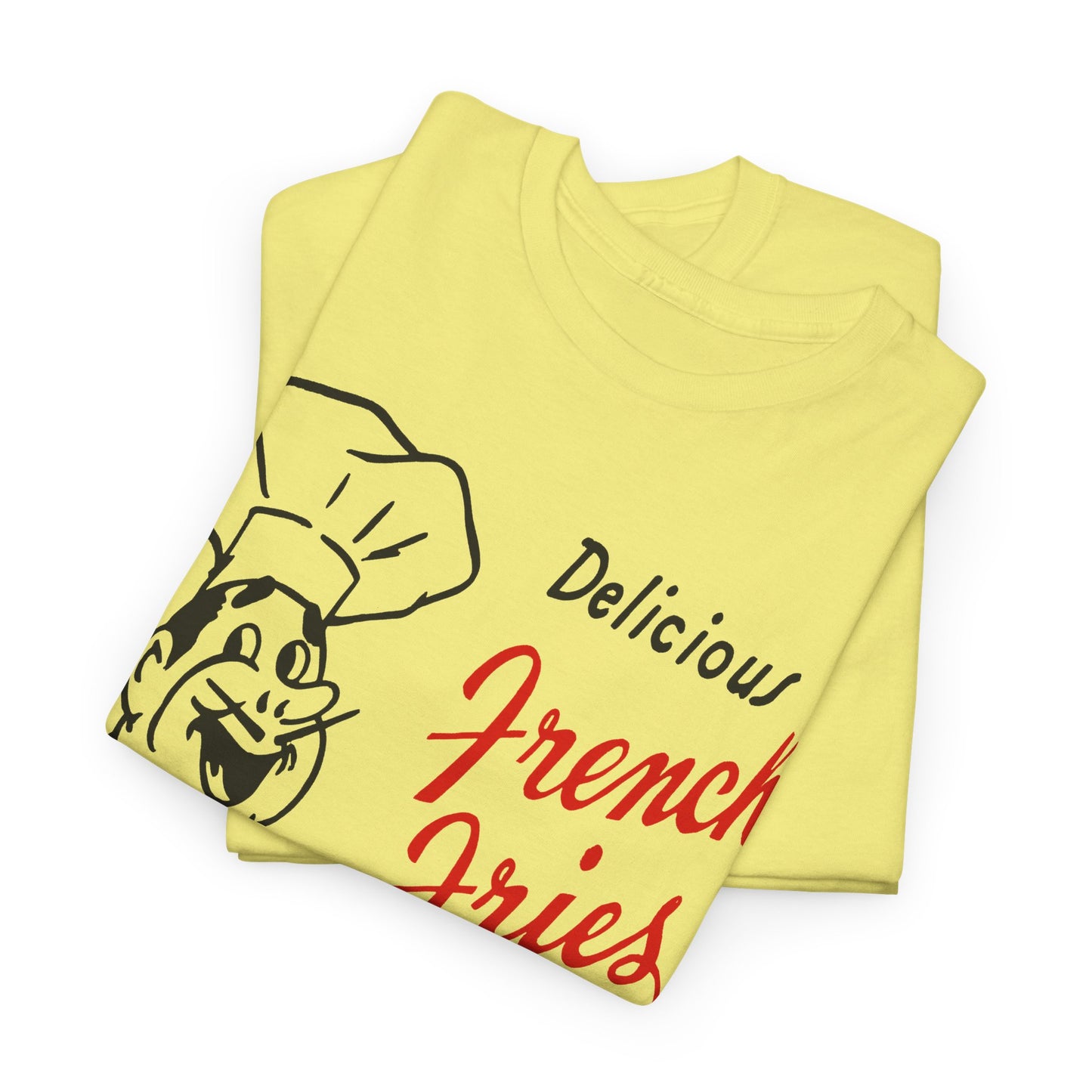 vintage paper bag art delicious french fries reproduction tshirt