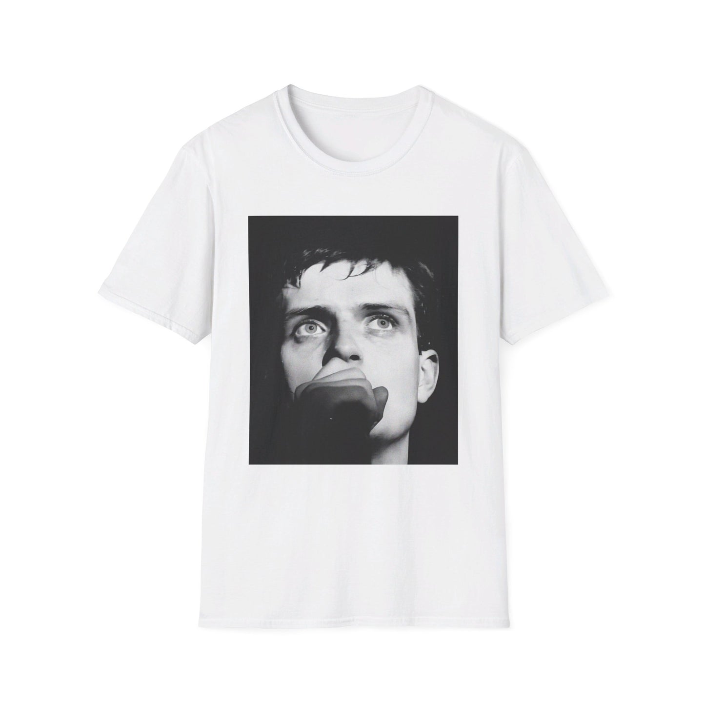 ian curtis singing 1 joy division tshirt