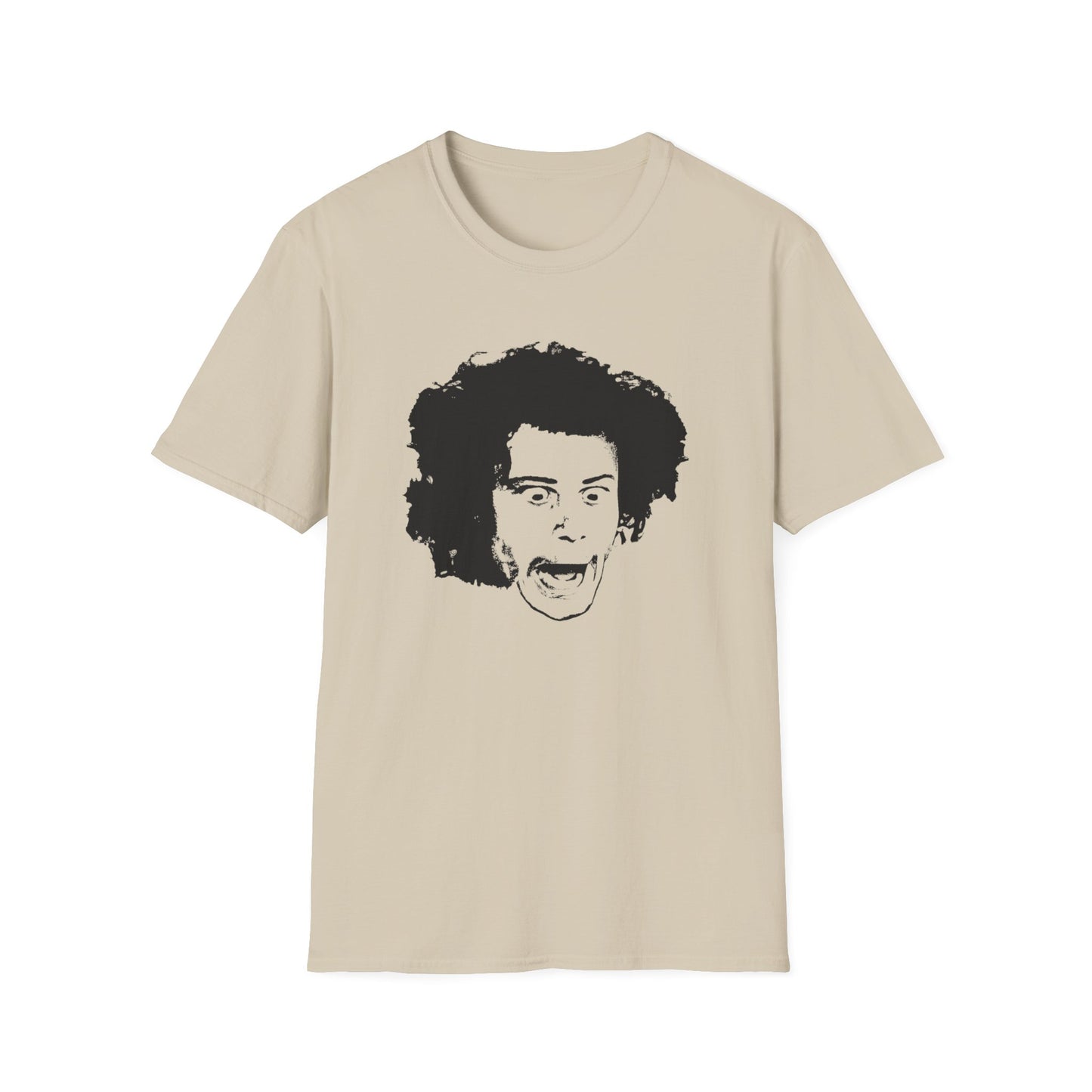 wild man fischer black stencil face tshirt