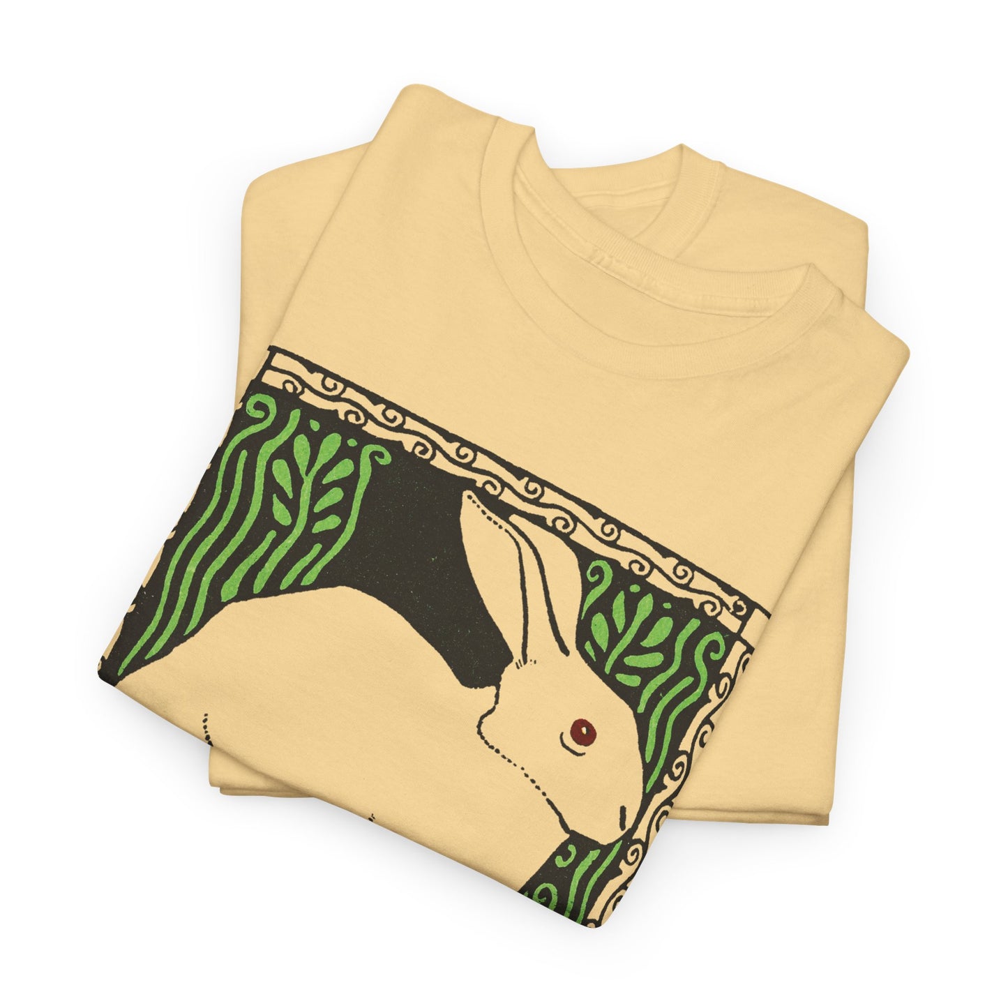 1909 josef von diveky happy easter (frohe ostern) color lithograph bunny reproduction tshirt