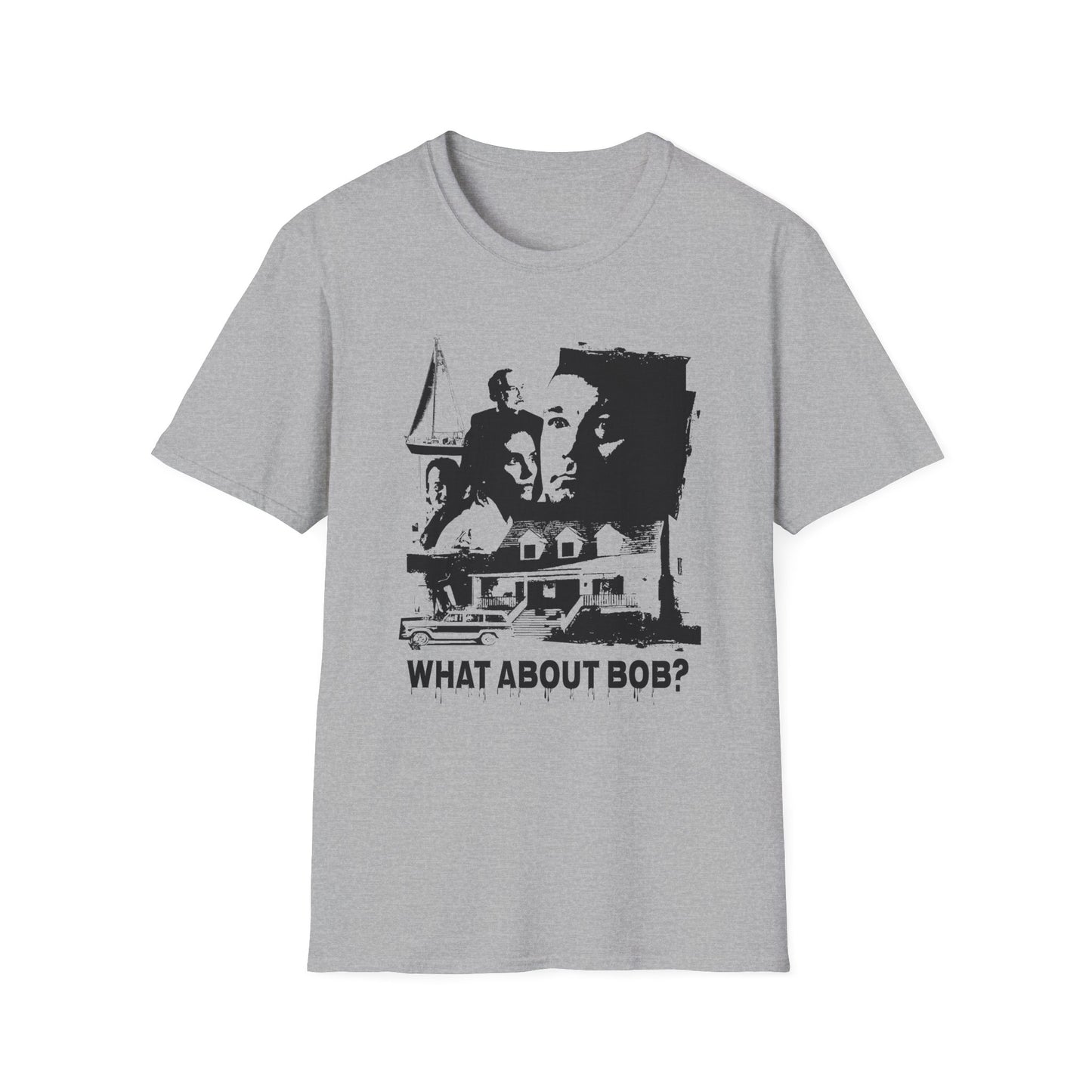 what about bob? 1991 family comedy movie fan art scary collage tshirt