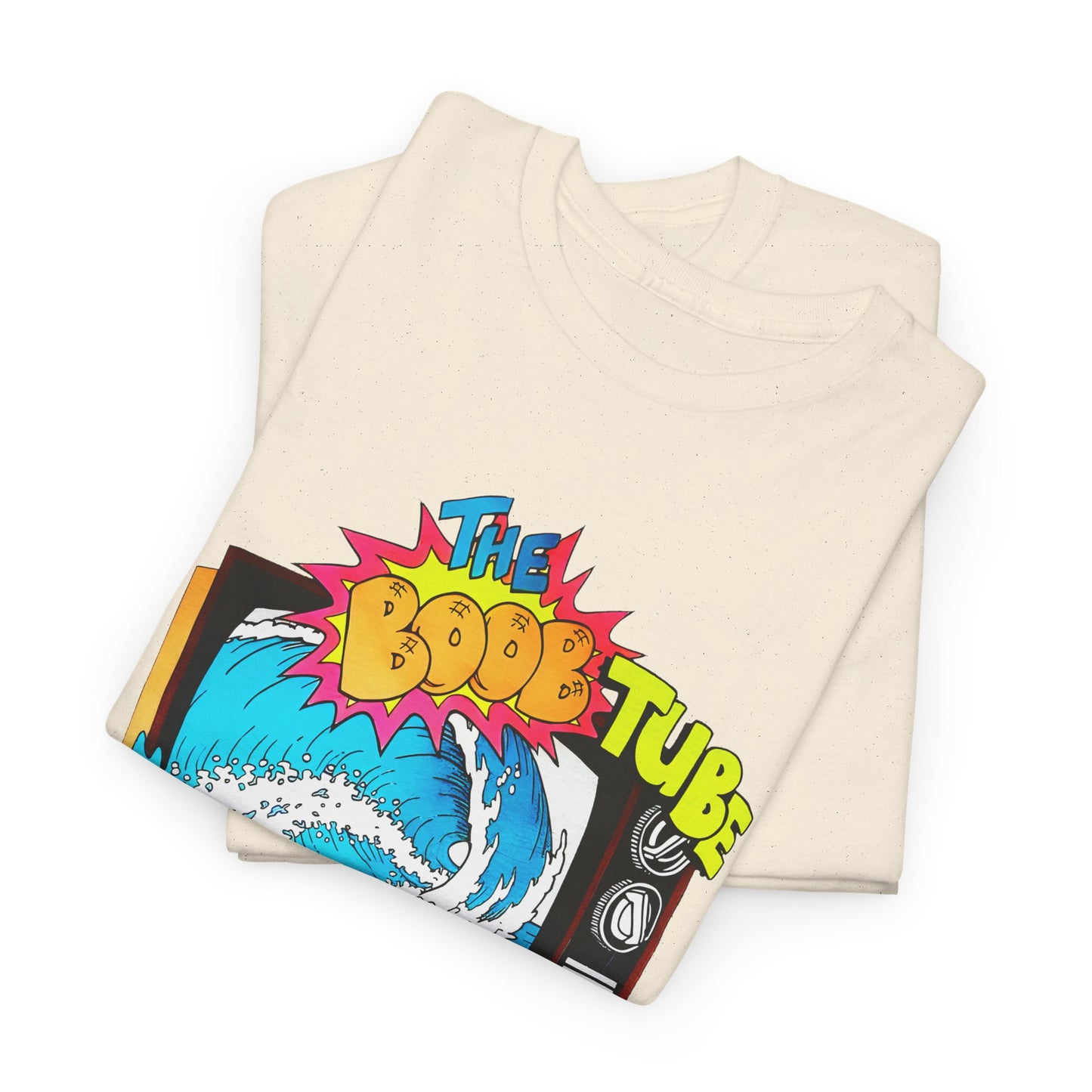 1980s boob tube surf style tv reproduction tshirt