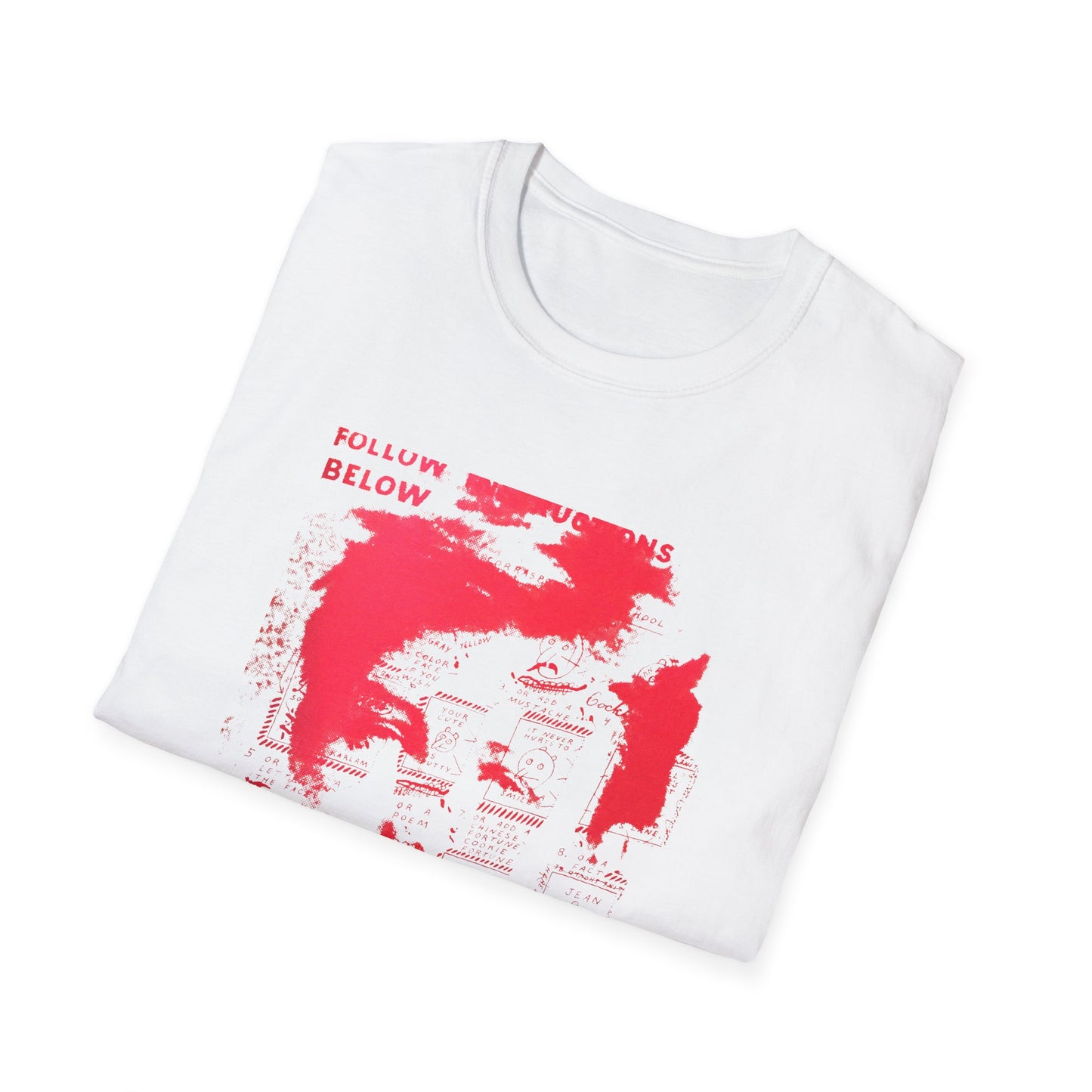 ray johnson arthur rimbaud art in red tshirt