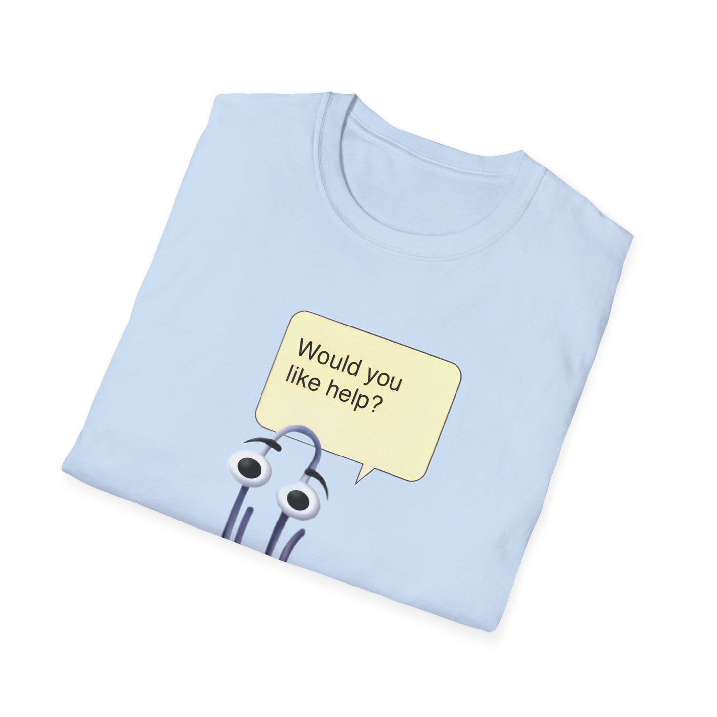 clippy tshirt would you like help? tshirt