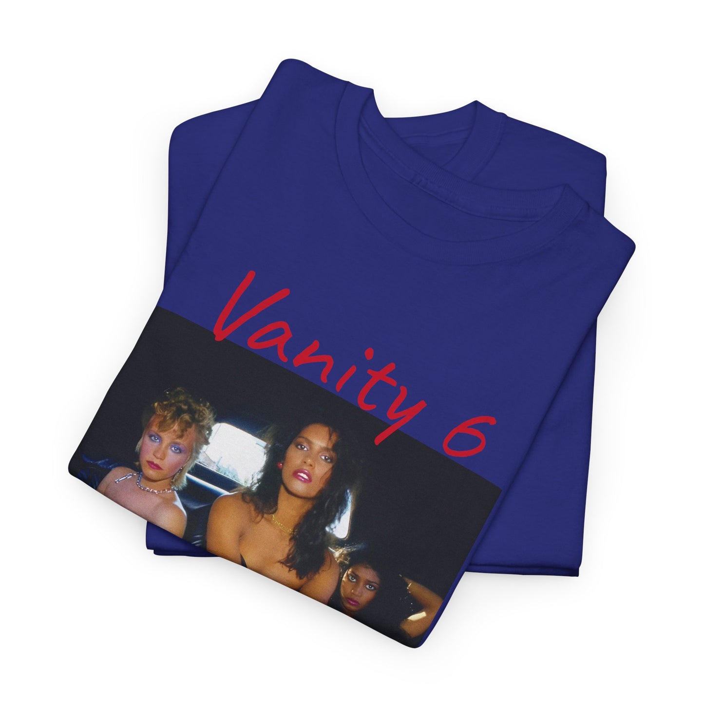 vanity 6 in a limousine tshirt