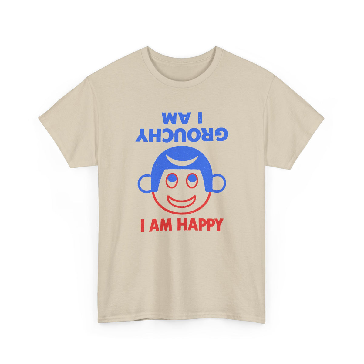 vintage i am grouchy i am happy pin graphic reproduction tshirt