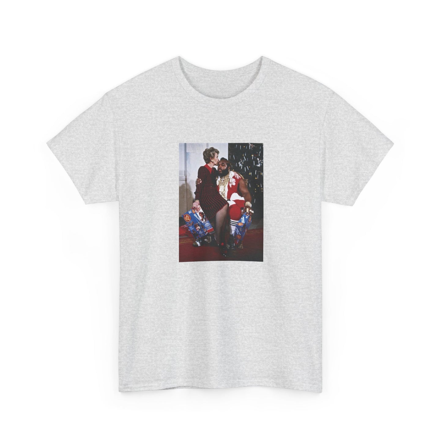 1983 photo of mr. T and nancy reagan in the whitehouse the tshirt