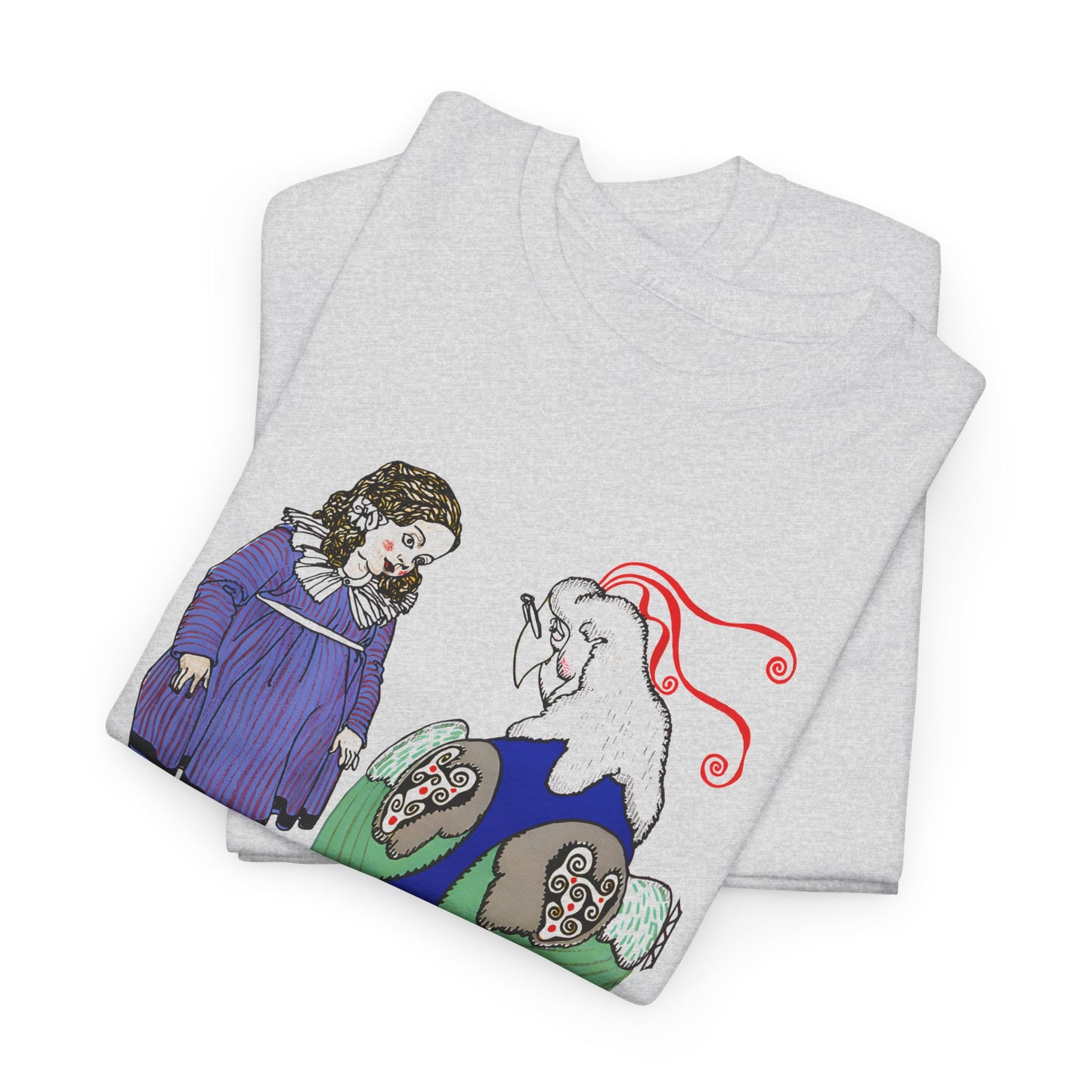 1911 josef von diveky tha magic bird (der wundervogel) color lithograph reproduction tshirt