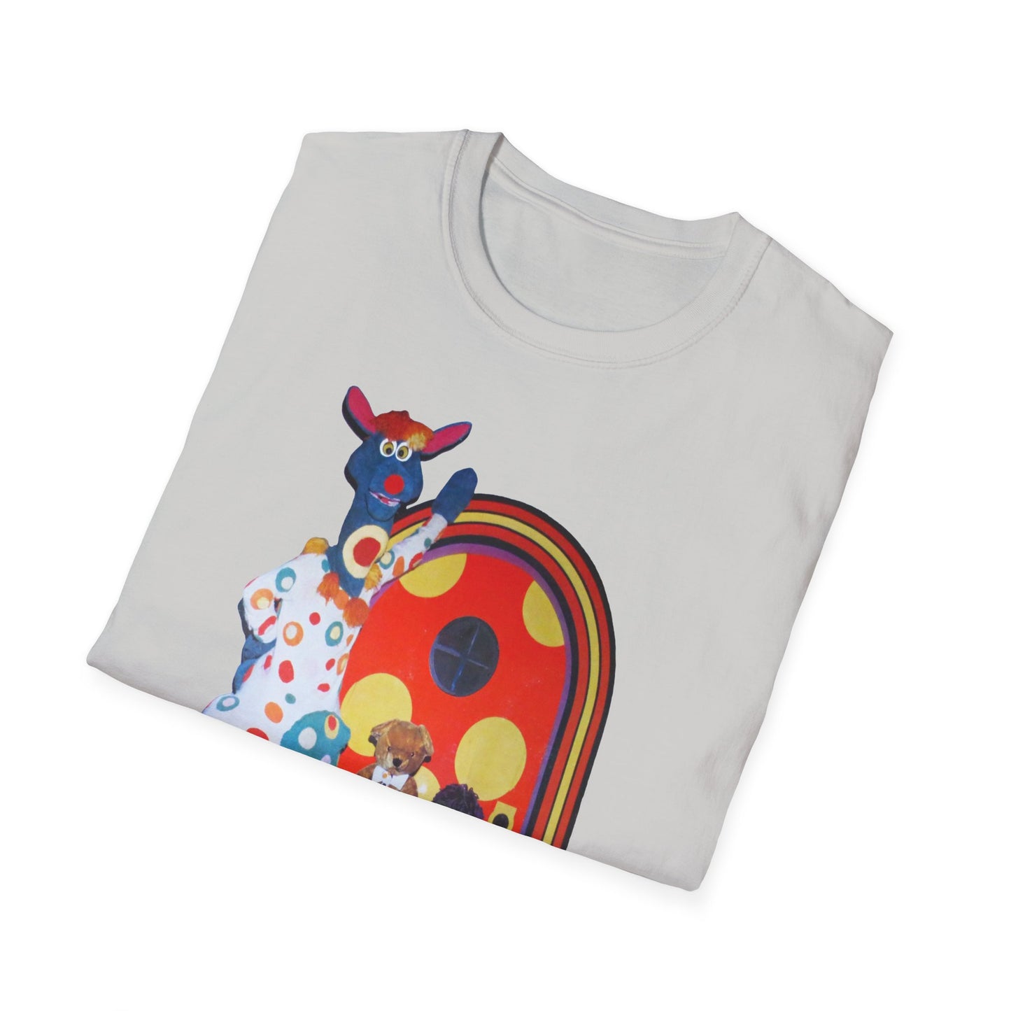 polka dot door 70's kids tv show tshirt