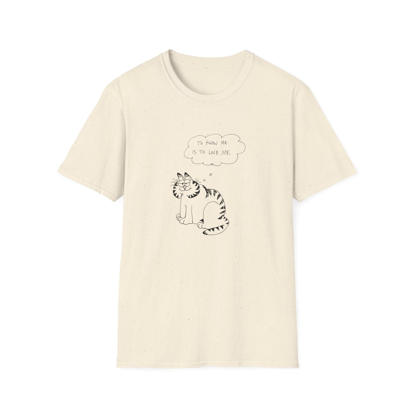 original drawing garfield fan art to know me is to love me tshirt
