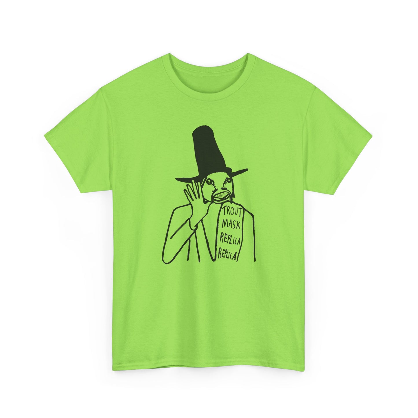 1969 captain beefheart trout mask replica album replica original drawing tshirt