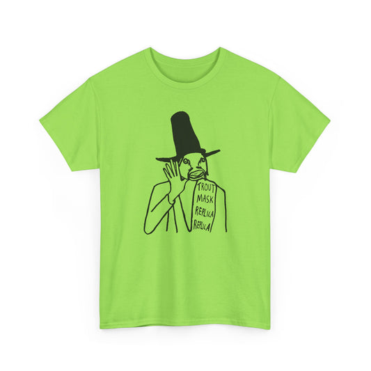 1969 captain beefheart trout mask replica album replica original drawing tshirt