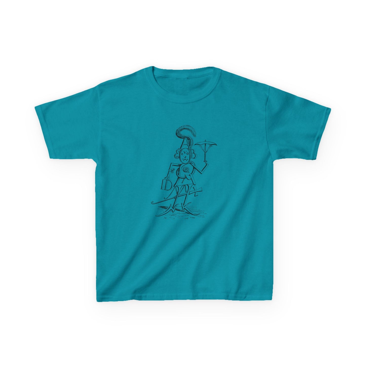 mr alphabet containing all 26 letters 1902 illustration by hugh rowley YOUTH SIZE short sleeve tee