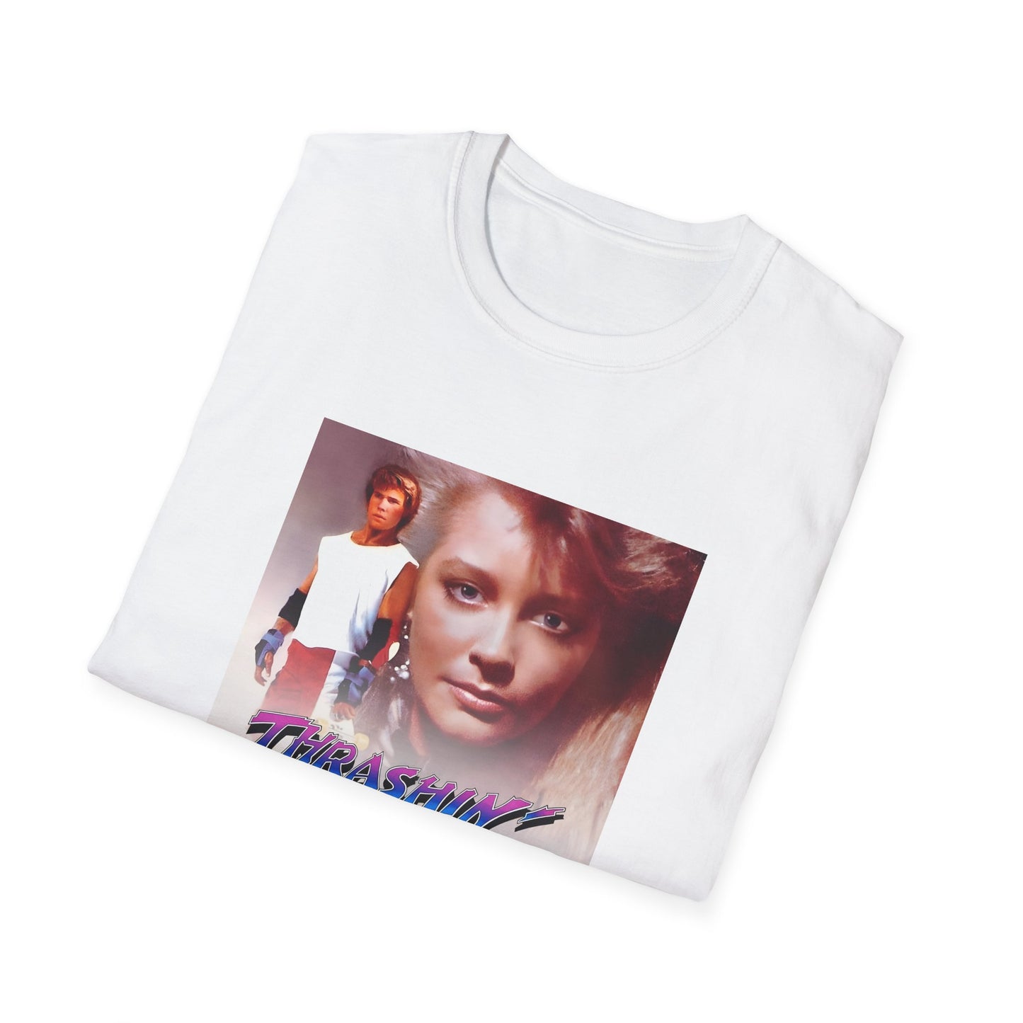 thrashin' 1986 skateboarding movie poster tshirt