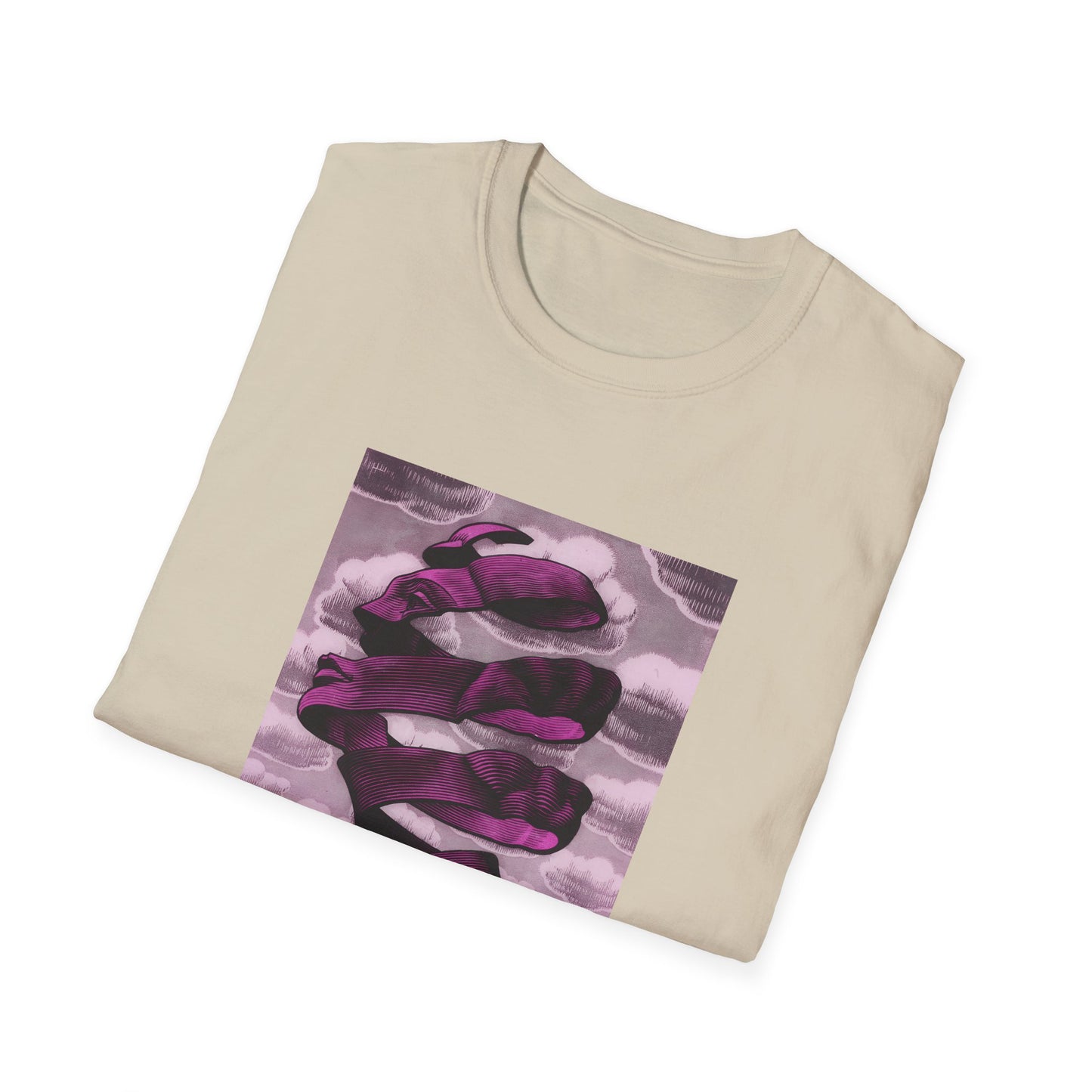 1955 m.c escher rind in pink tshirt