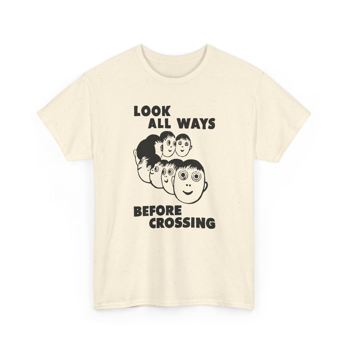 1961 daily tribune wisconsin rapids newspaper look all ways before crossing safety illustration tshirt