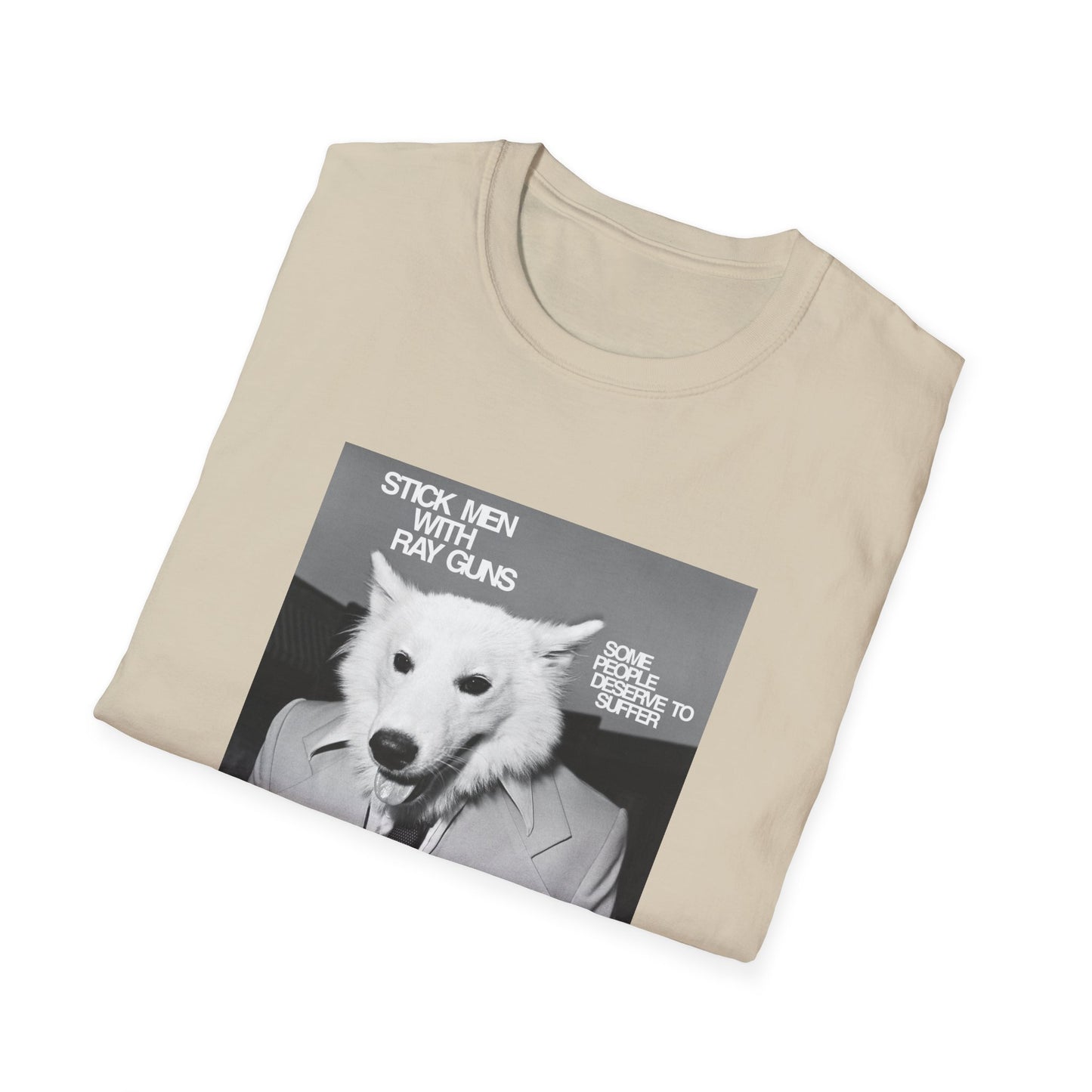 stick men with ray guns some people deserve to suffer 1980s texas punk band tshirt