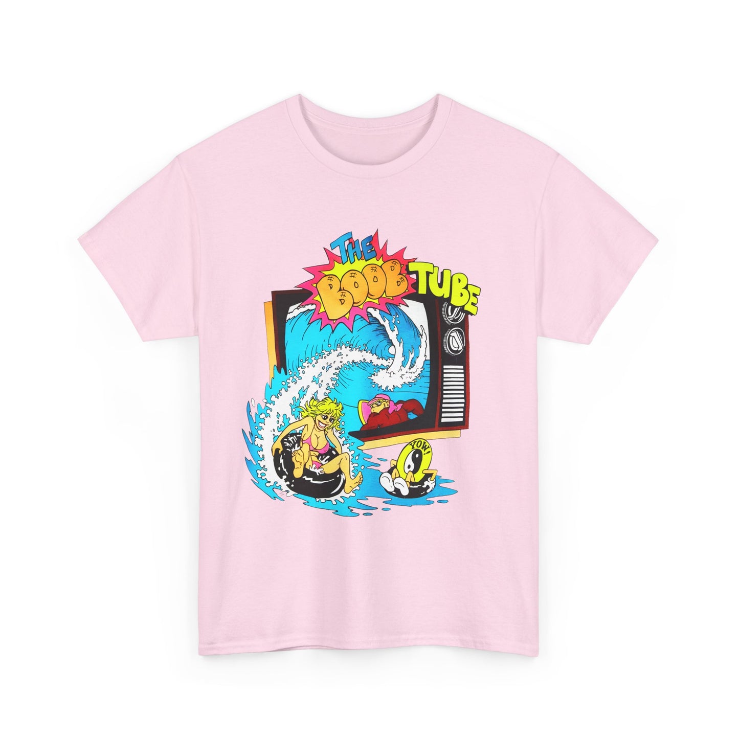 1980s boob tube surf style tv reproduction tshirt