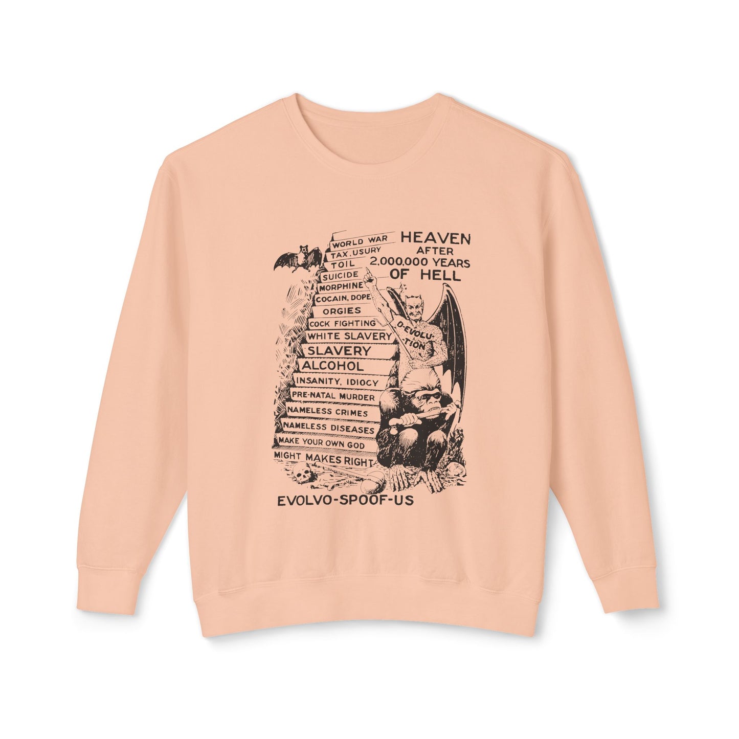 jocko-homo heavenbound b. h. shadduck 1925 religious pamphlet page six 100% cotton sweatshirt