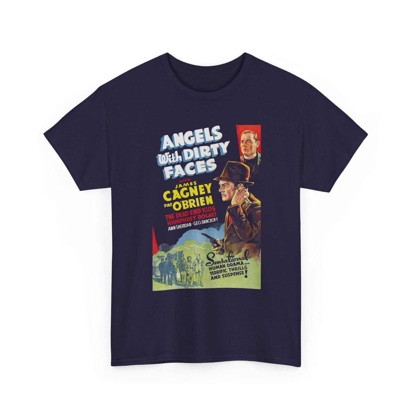 1938 movie poster angels with dirty faces tshirt