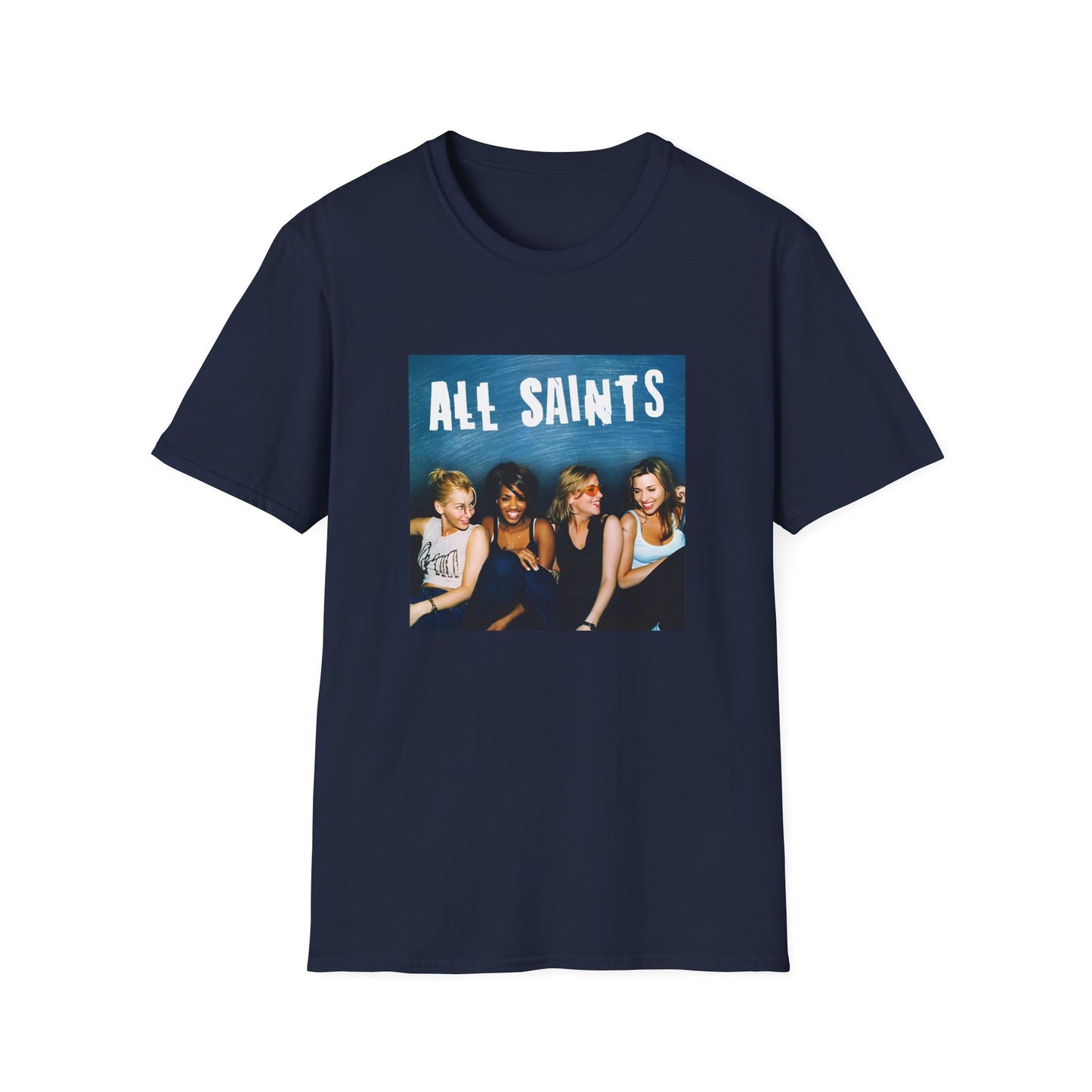 all saints on a couch on a tshirt