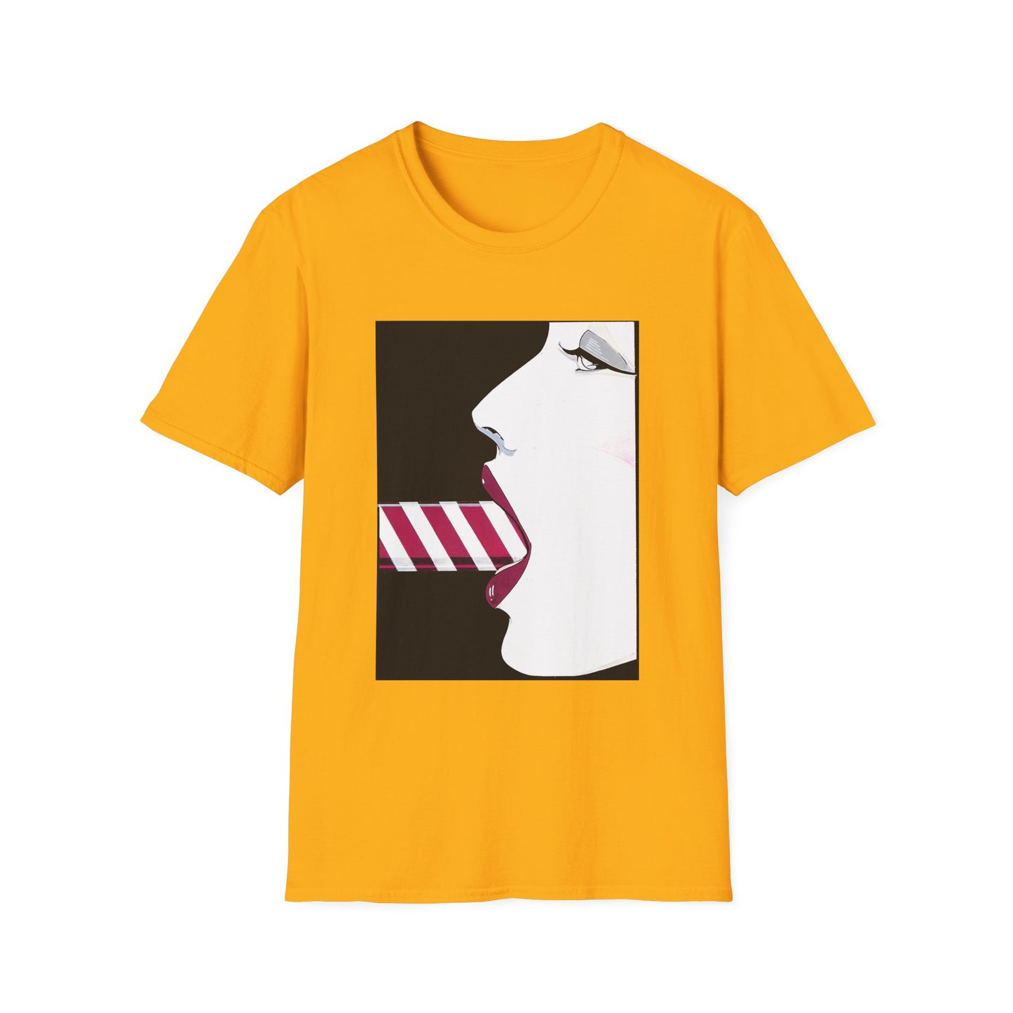 patrick nagel candy cane tshirt