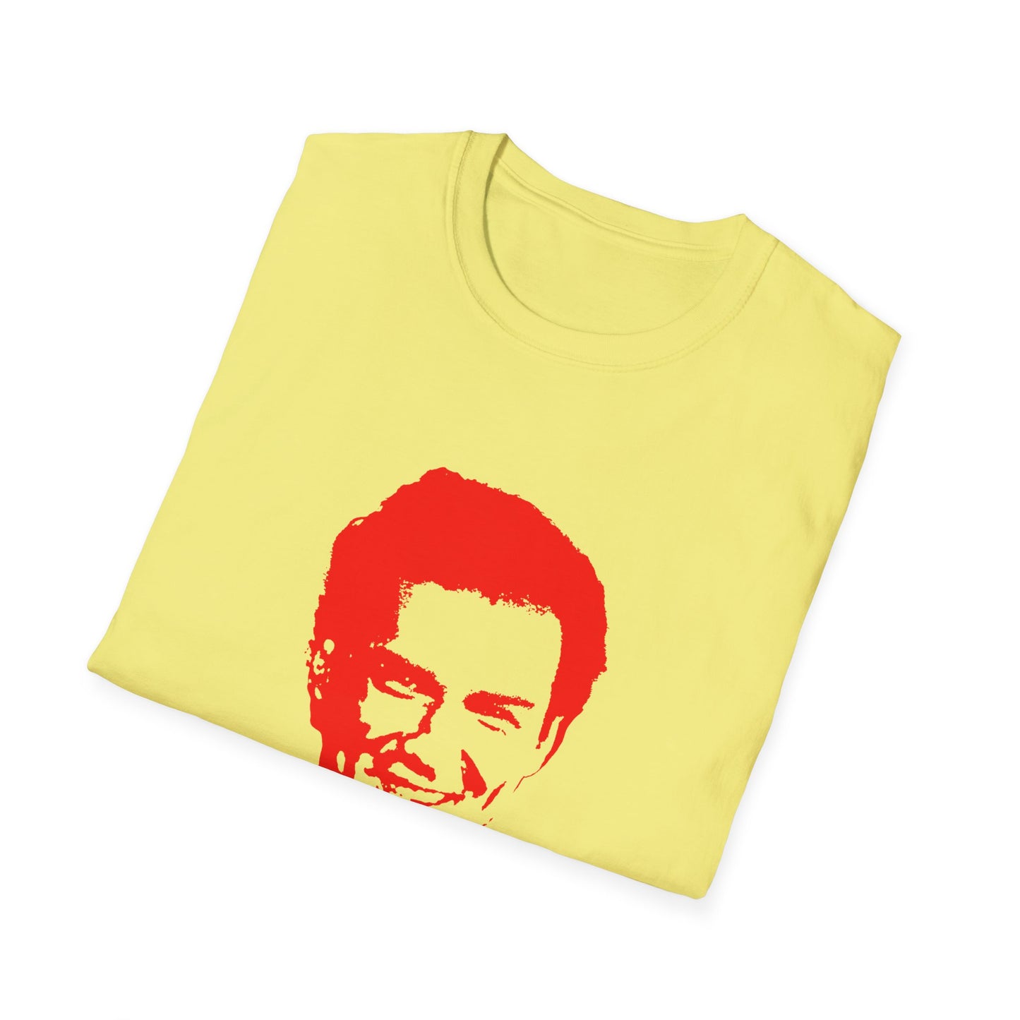 norm macdonald red stencil face tshirt
