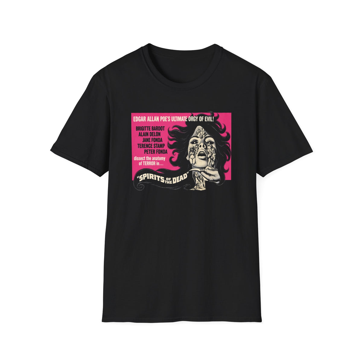 spirits of the dead 1968 horror trilogy movie poster tshirt