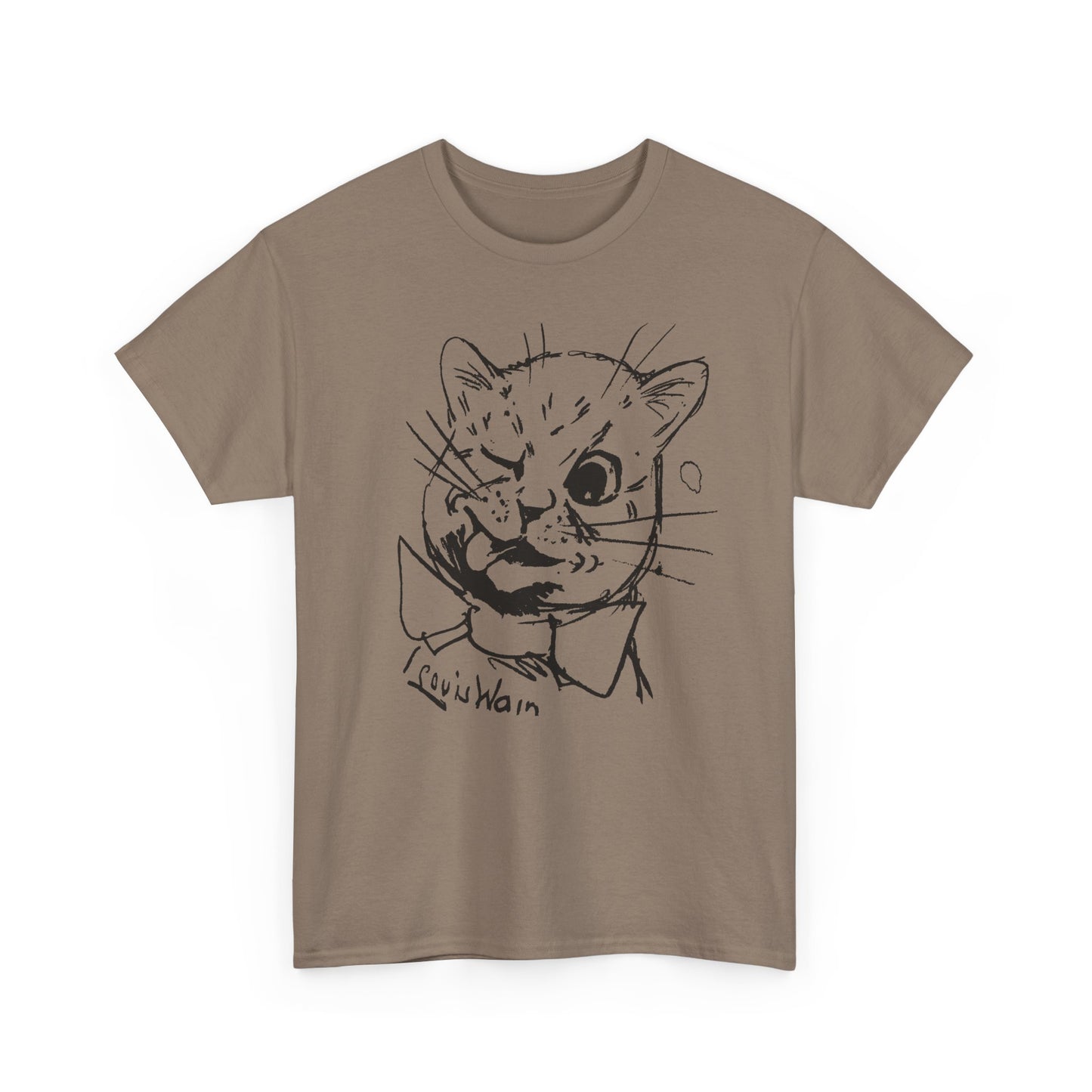 rare louis wain cat sketch custom edit tshirt