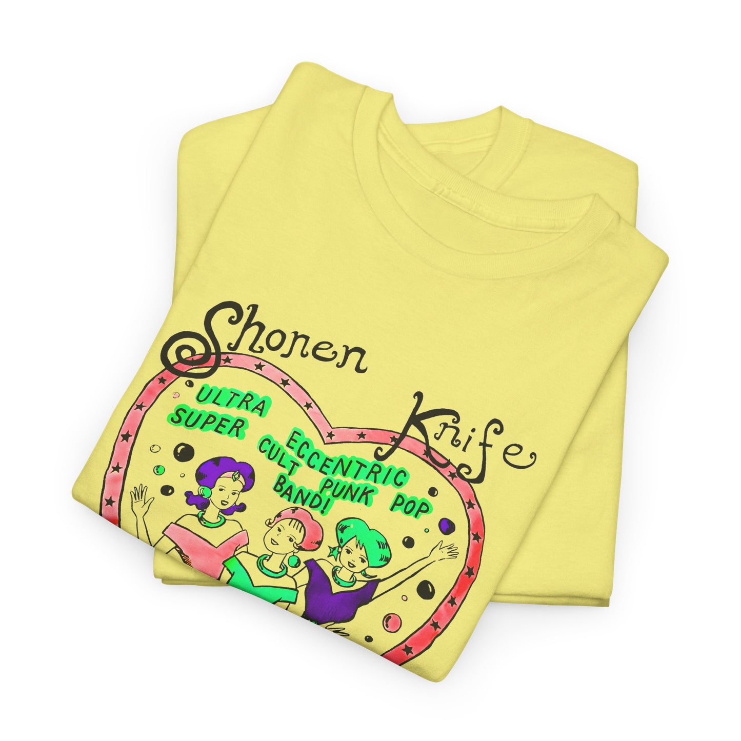 1990s vintage shonen knife reproduction edit tshirt