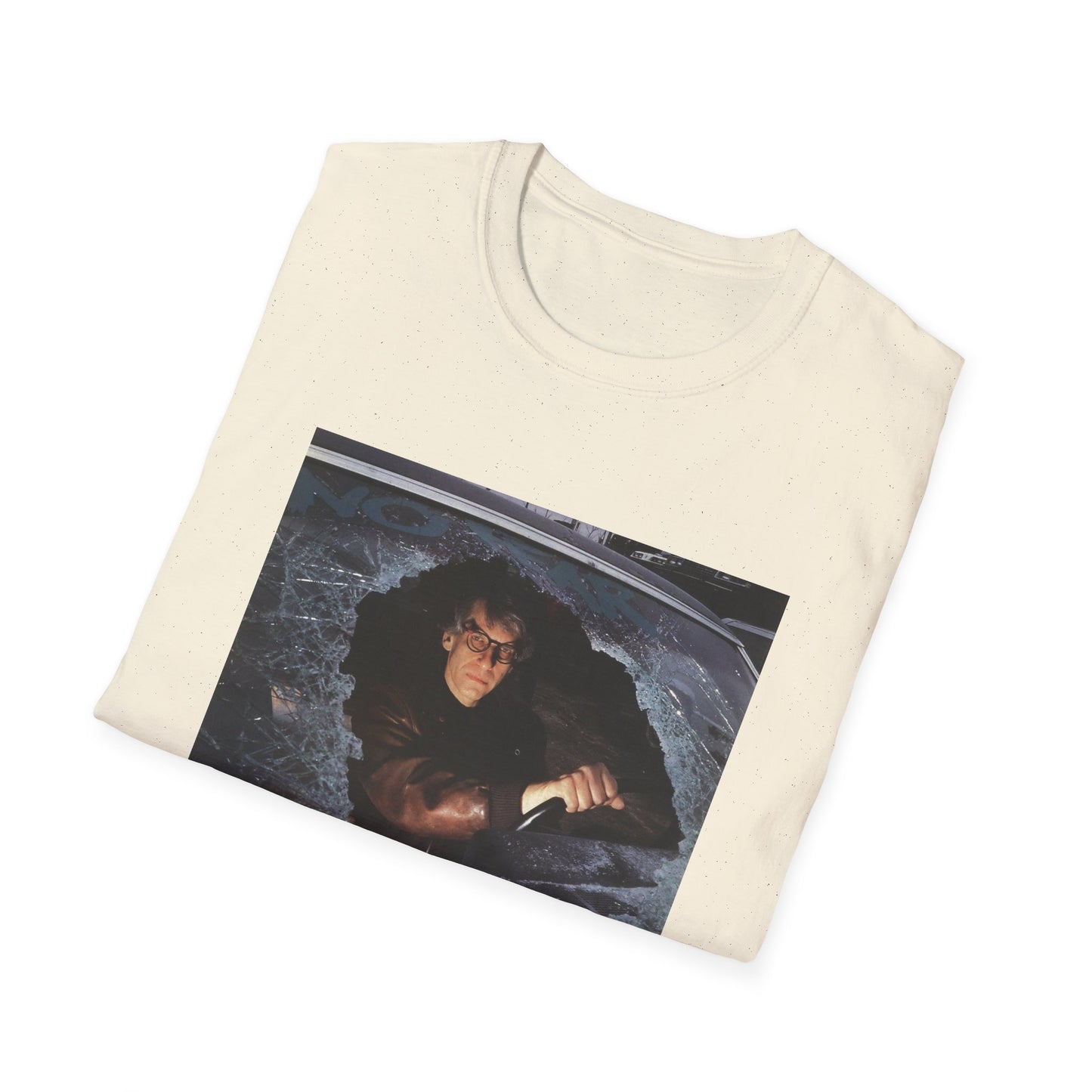 david cronenberg in a car window says no fear tshirt