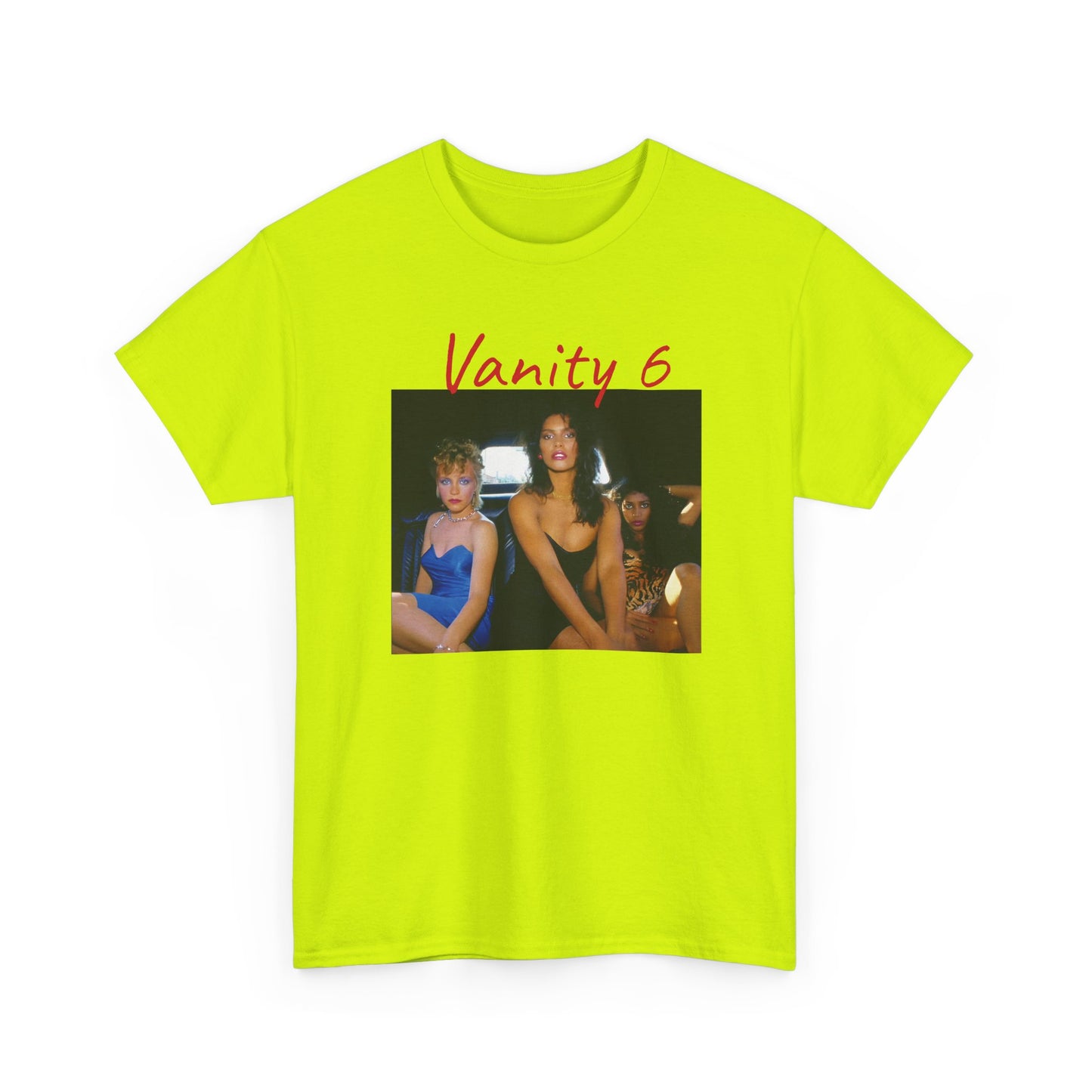 vanity 6 in a limousine tshirt
