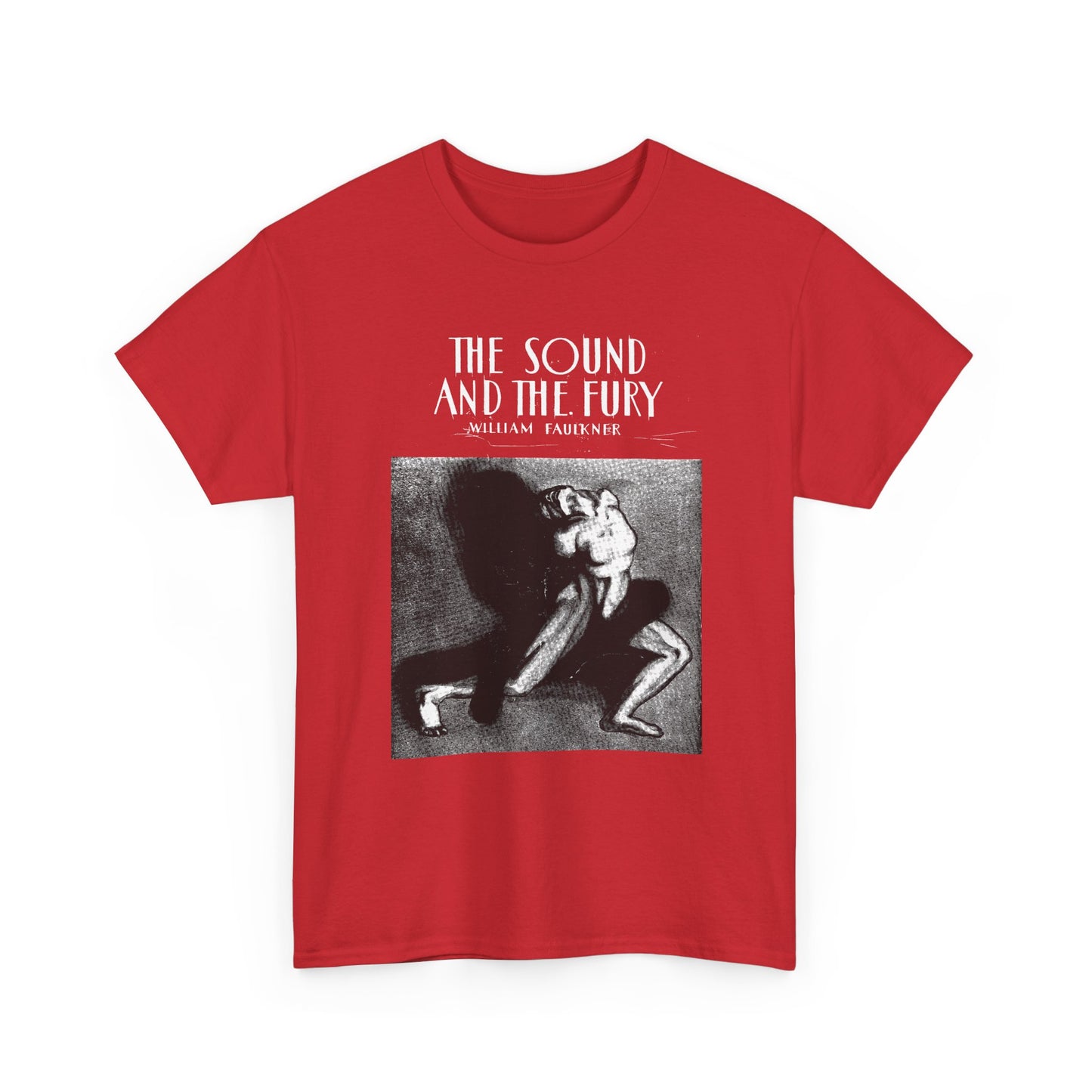 1929 the sound and the fury by william faulkner book cover edit tshirt