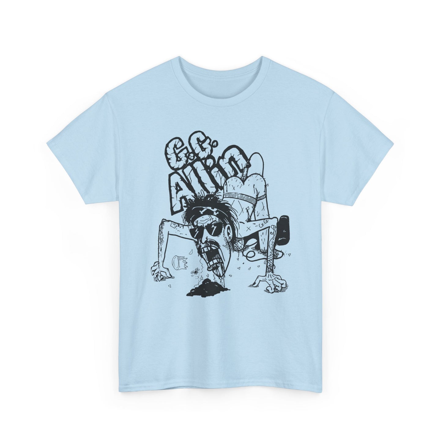 1990s gg allin show poster custom edit tshirt