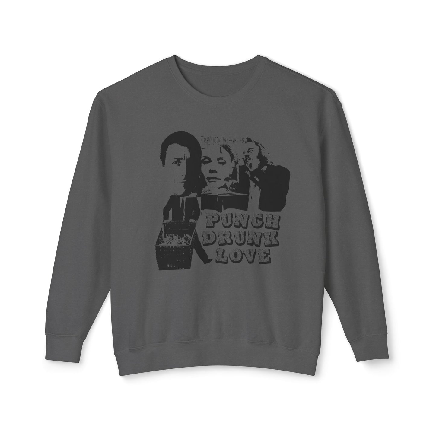 punch drunk love fan art flyer style 100% cotton sweatshirt