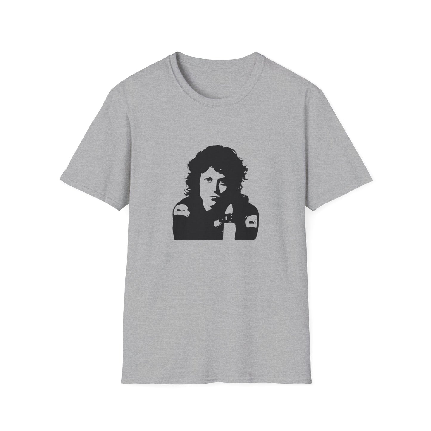 lieutenant ripley from alien 1979 stencil in black tshirt