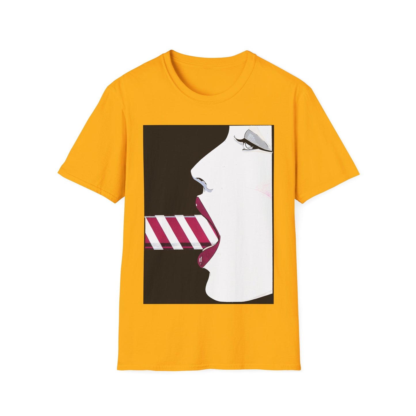 patrick nagel candy cane tshirt