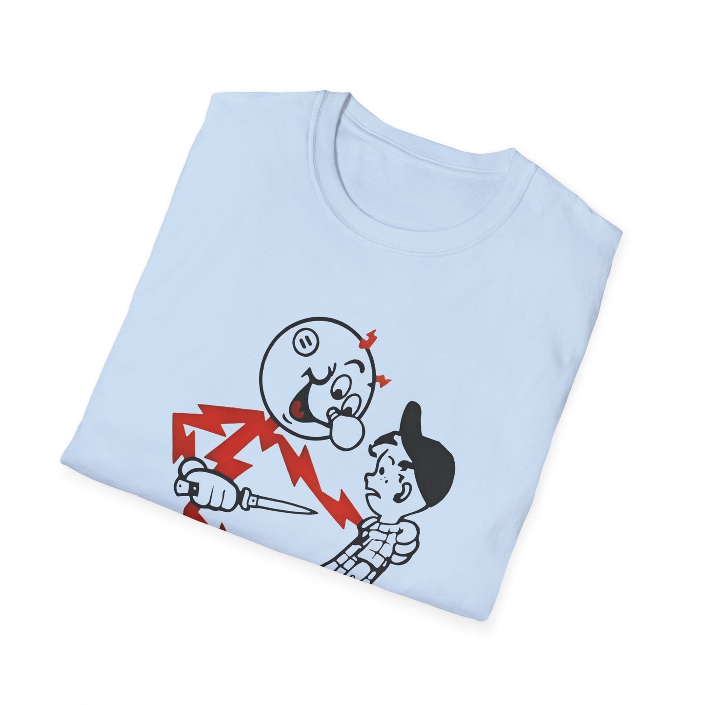 reddy kilowatt electricity will kill you vintage logo reproduction tshirt