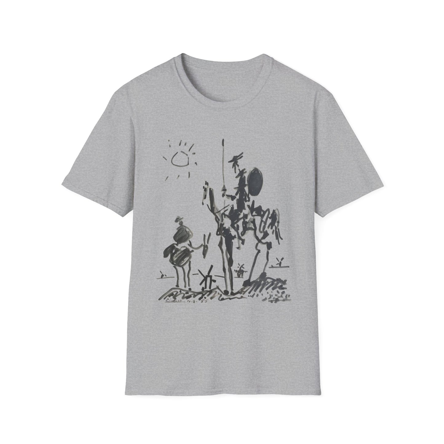 1955 don quixote illustration by pablo ruiz picasso tshirt