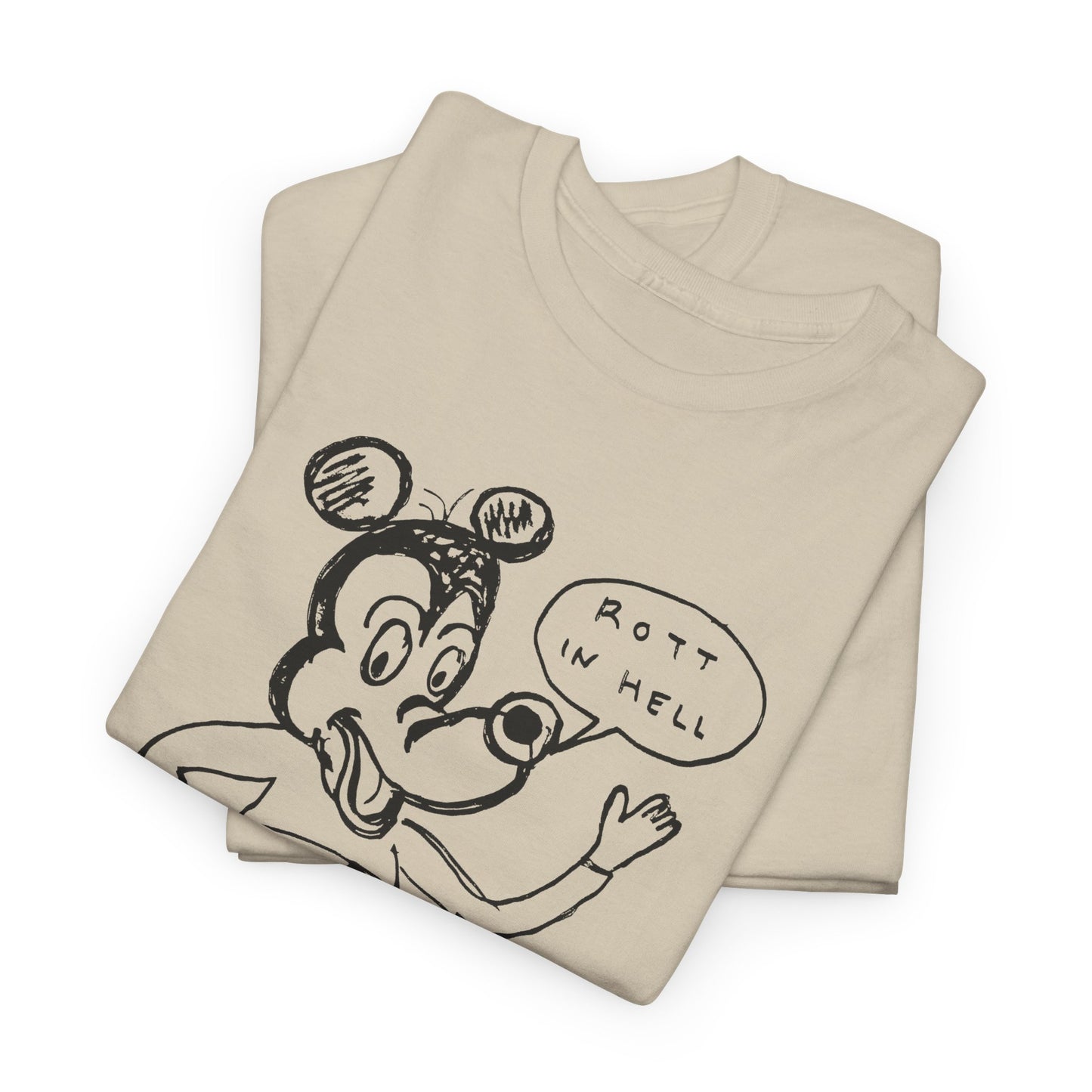 rot in hell bucoo! drawing by daniel johnston custom edit tshirt