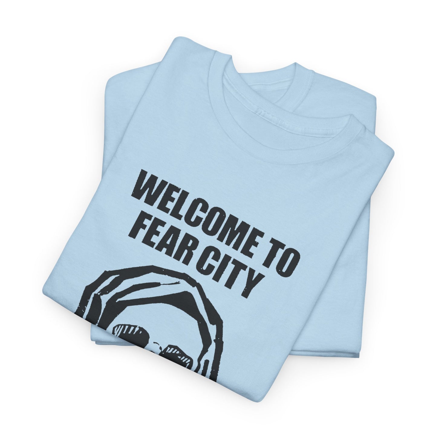 welcome to fear city 1975 new york pamphlet skull tshirt