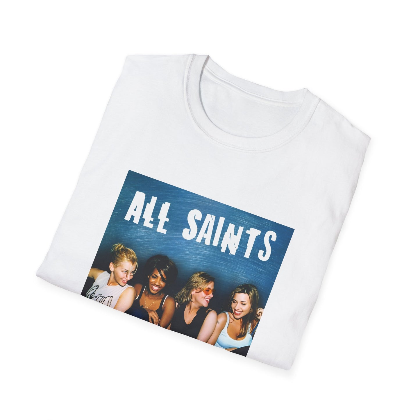 all saints on a couch on a tshirt