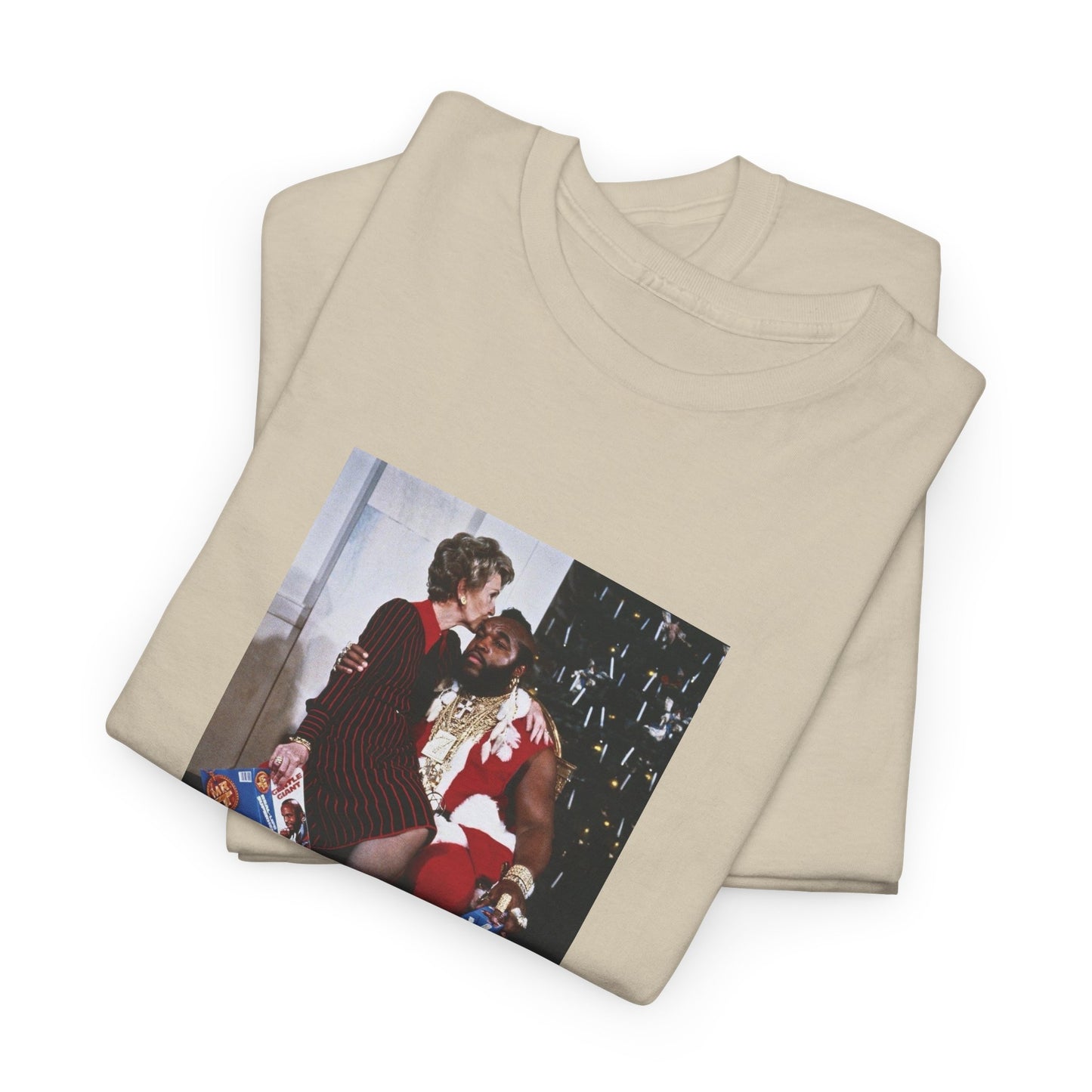 1983 photo of mr. T and nancy reagan in the whitehouse the tshirt