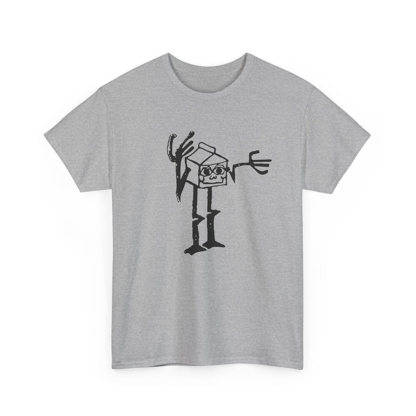 mid 80s anthropomorphic milk carton safety message reproduction tshirt