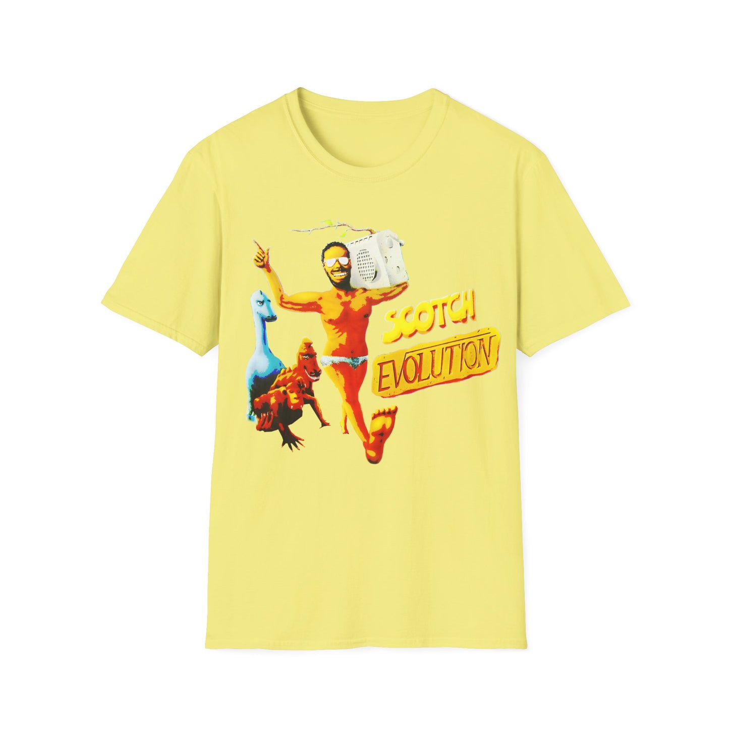 scotch evolution italo disco fan art tshirt