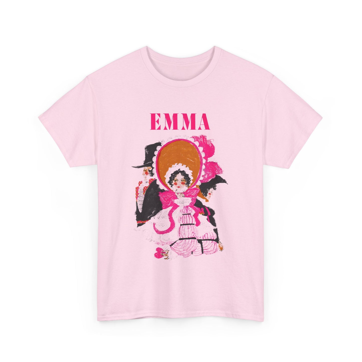 vintage book cover for emma by jane austin reproduction tshirt