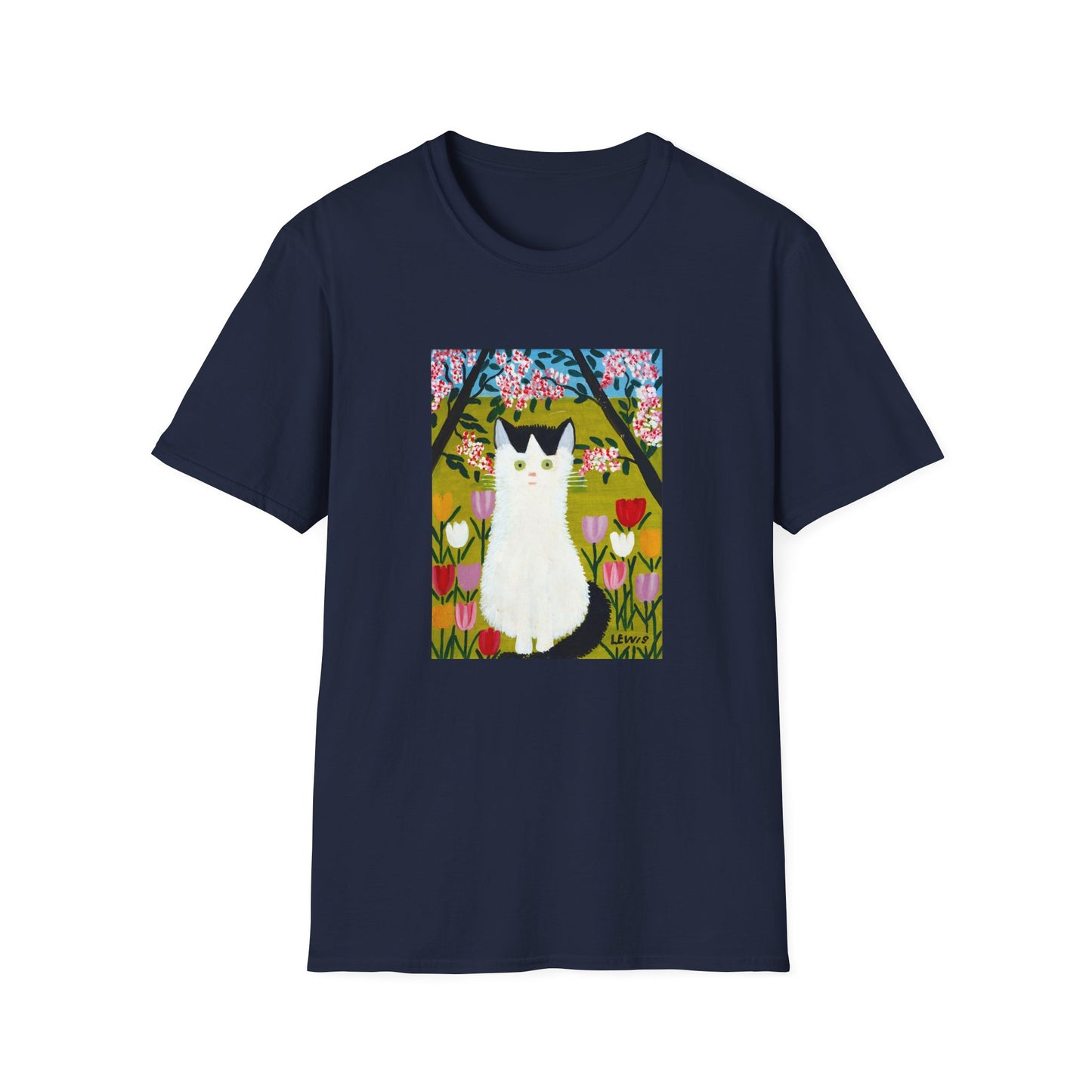 maud lewis nova scotia canadian folk artist white and black cat tshirt