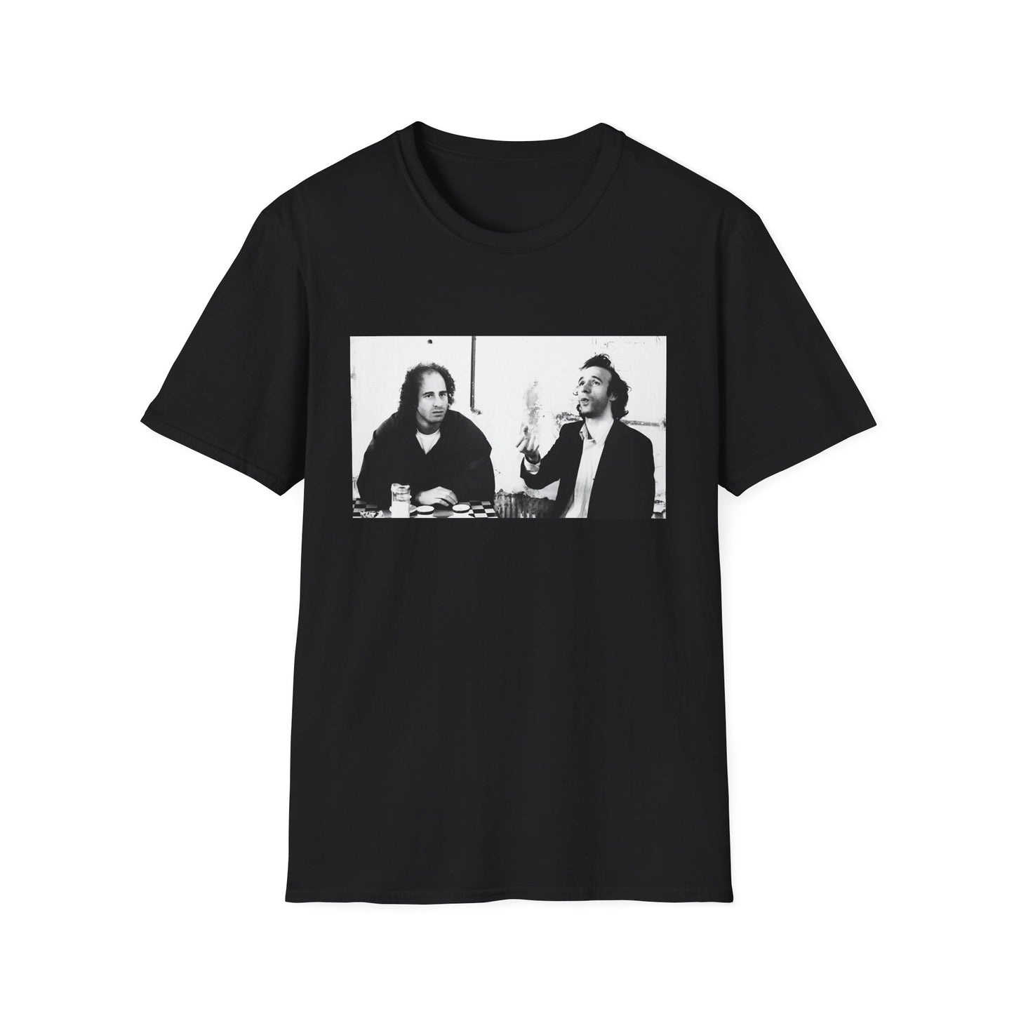 steven wright and roberto benigni from coffee and cigarettes tshirt