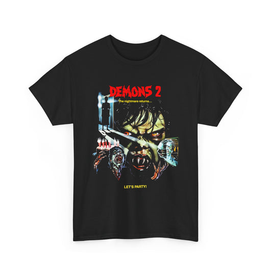 1986 demons 2 movie poster edit tshirt